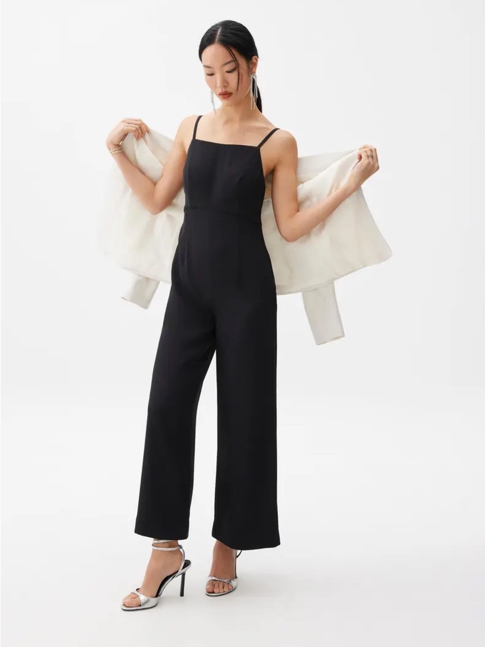 Love, Bonito Padded Cut Out Straight Neck Jumpsuit